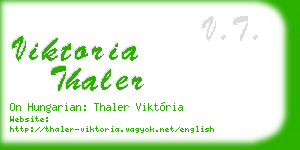 viktoria thaler business card