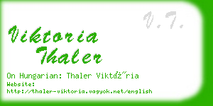 viktoria thaler business card